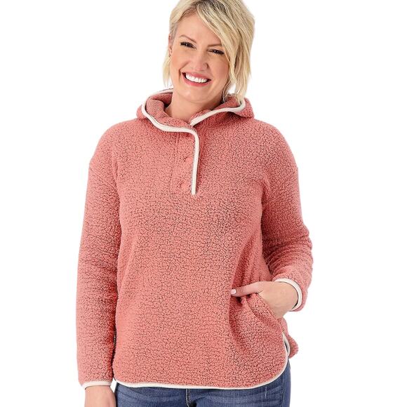 Cuddl Duds Cloud Fleece Hoodie Pullover in Vintage Rose NWT Size Small - Picture 1 of 1